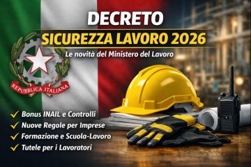 Min.Lavoro: le novità presenti nel decreto Sicurezza